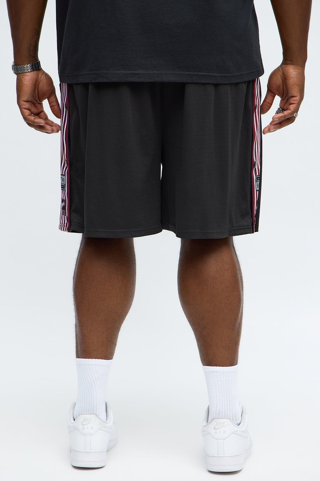 Relaxed H Button Short - Black Male Product Image