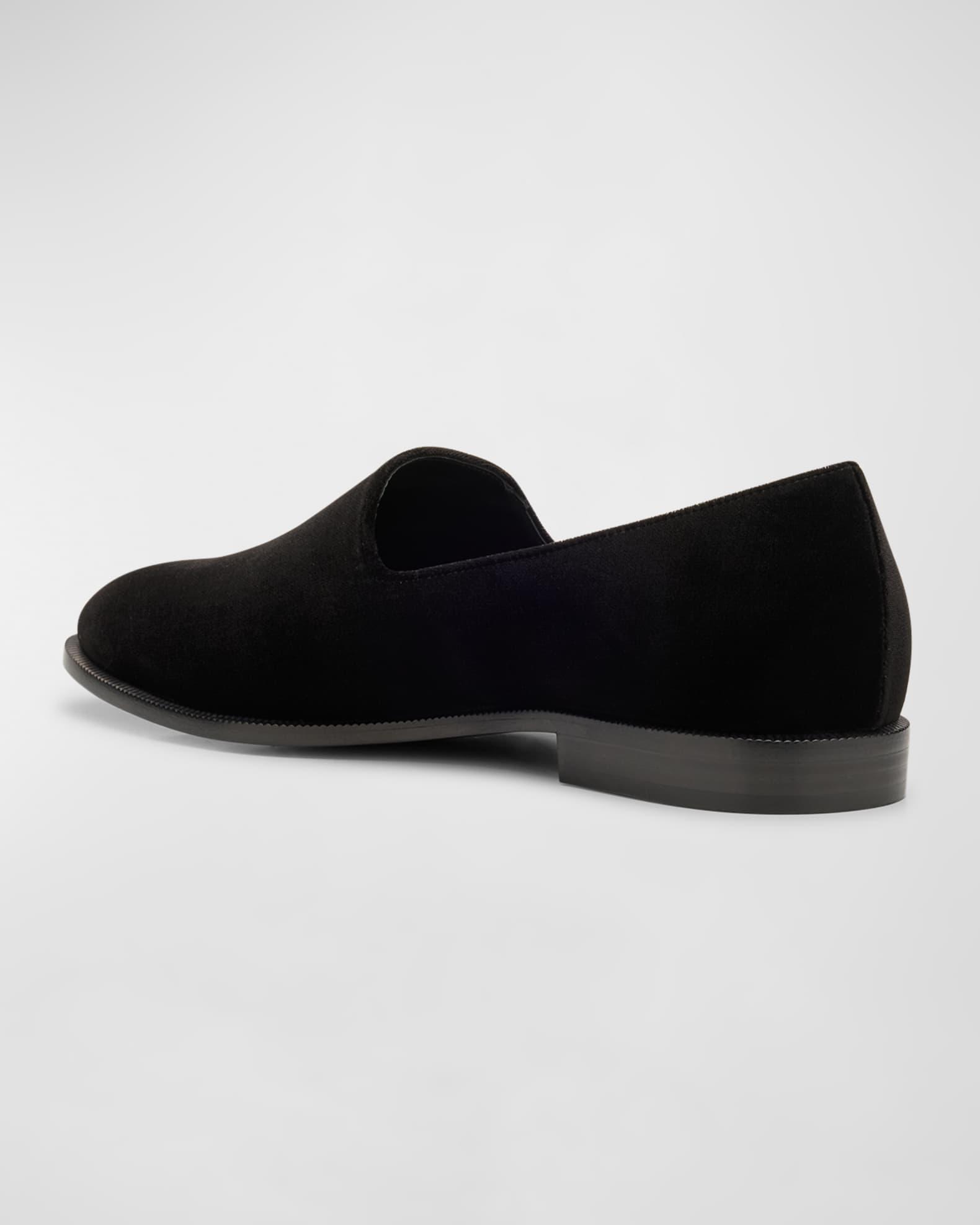 Men's Irmha Crystal-Embellished Velvet Loafers Product Image