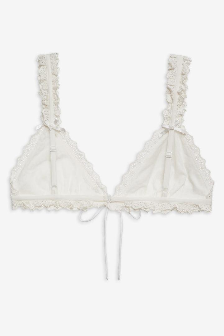 Edie Eyelet Bralette — White Product Image