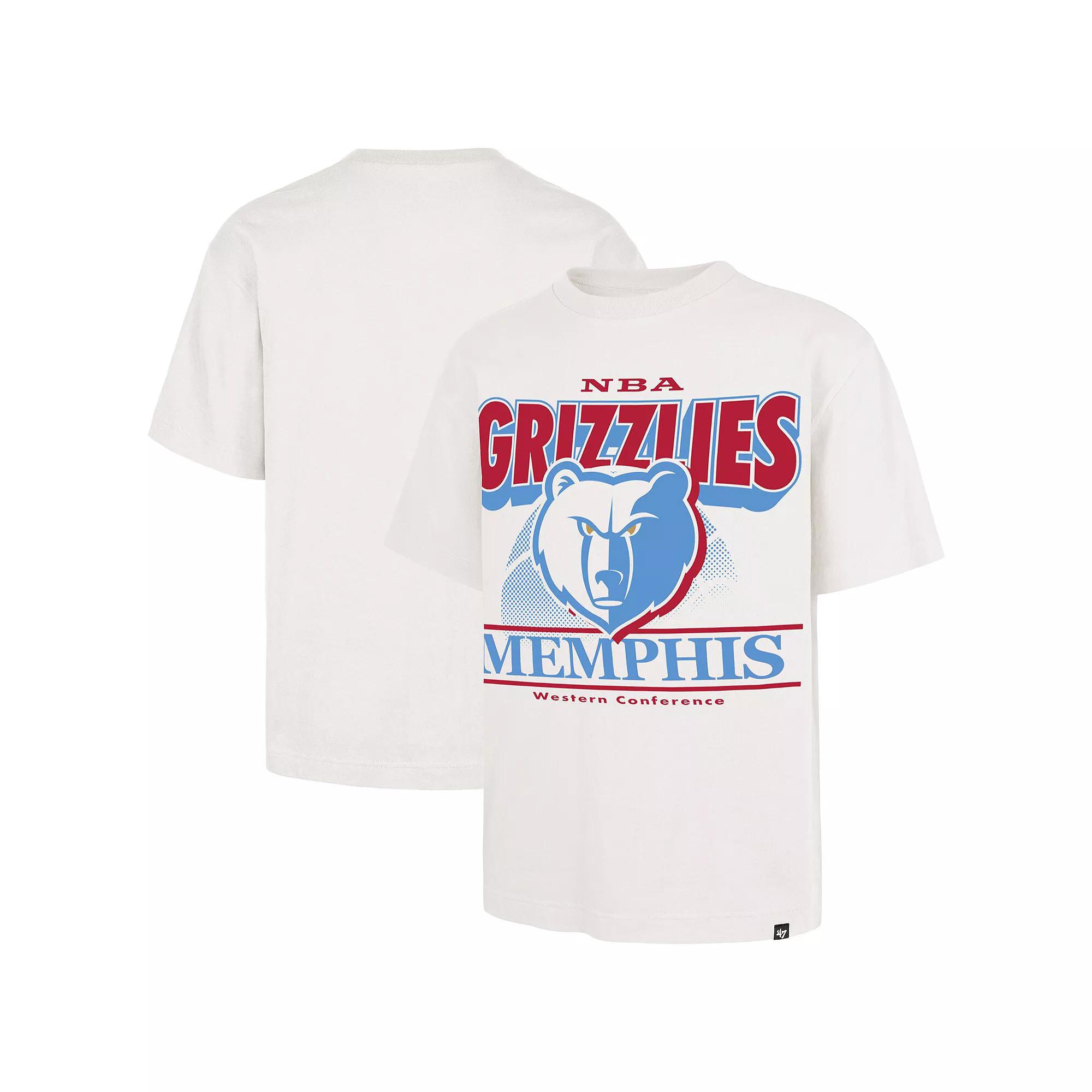 Men's '47 White Memphis Grizzlies City Edition Shifty Foundation T-Shirt,  Product Image