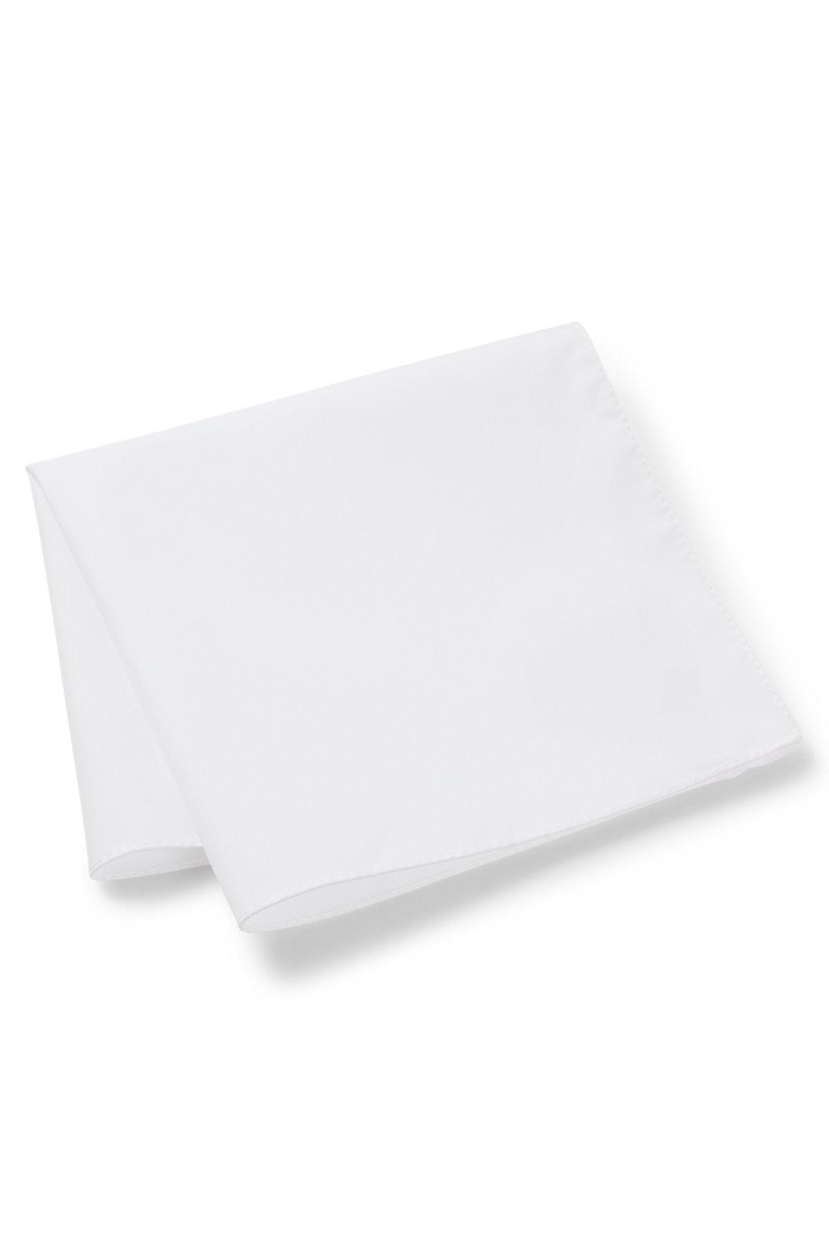 Easy-iron pocket square in cotton poplin Product Image