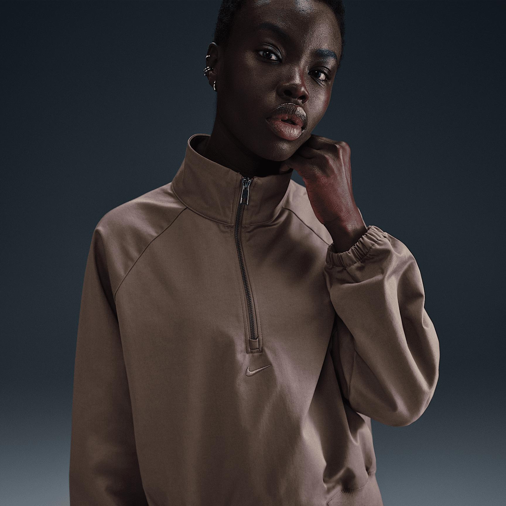 Nike Sportswear Collection Women's Oversized Twill 1/4-Zip Top Product Image