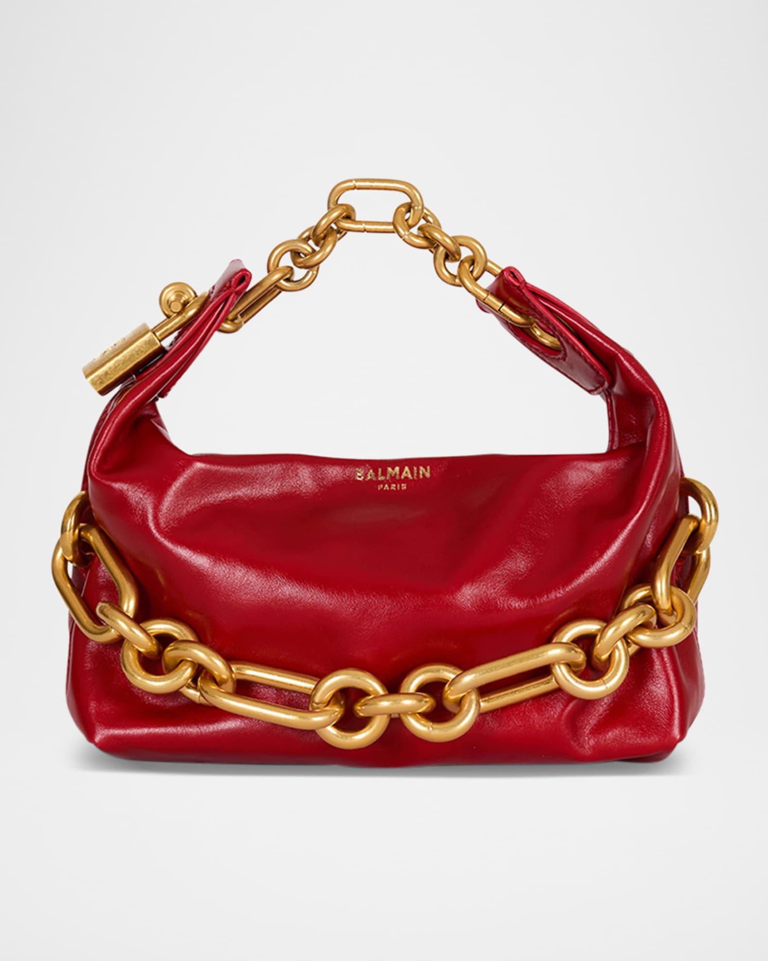 Sync Chain Mini Top-Handle Bag in Calfskin Leather Product Image