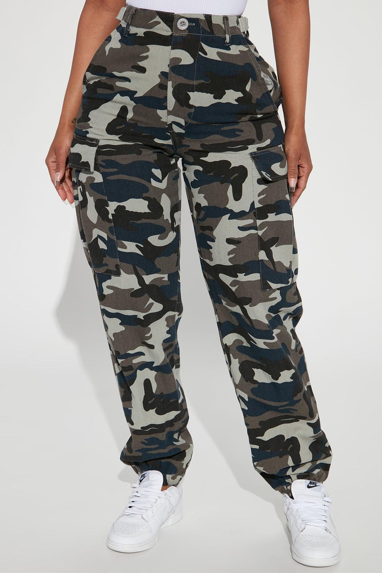 Cadet Kim Oversized Camo Pants - Navy/combo Product Image