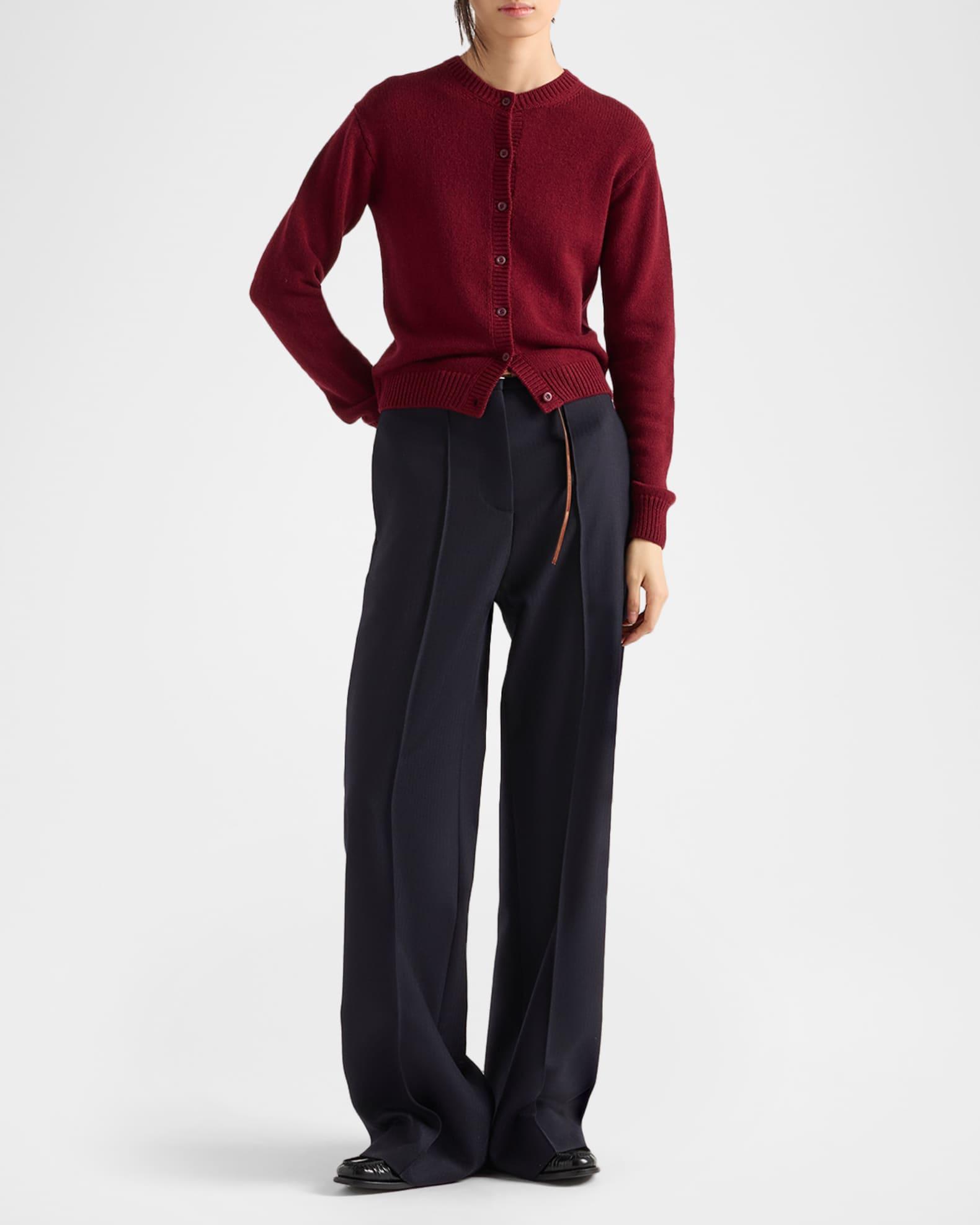 Cashmere Crewneck Cardigan Product Image