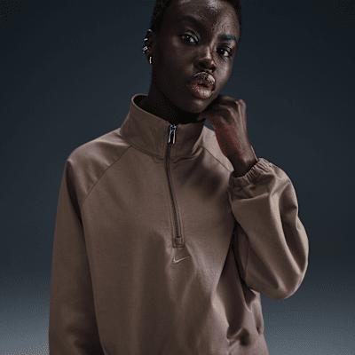 Nike Sportswear Collection Women's Oversized Twill 1/4-Zip Top Product Image