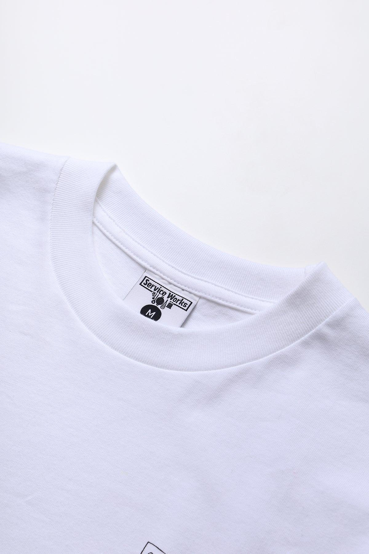 Service Works - Scribble Logo Tee - White Product Image