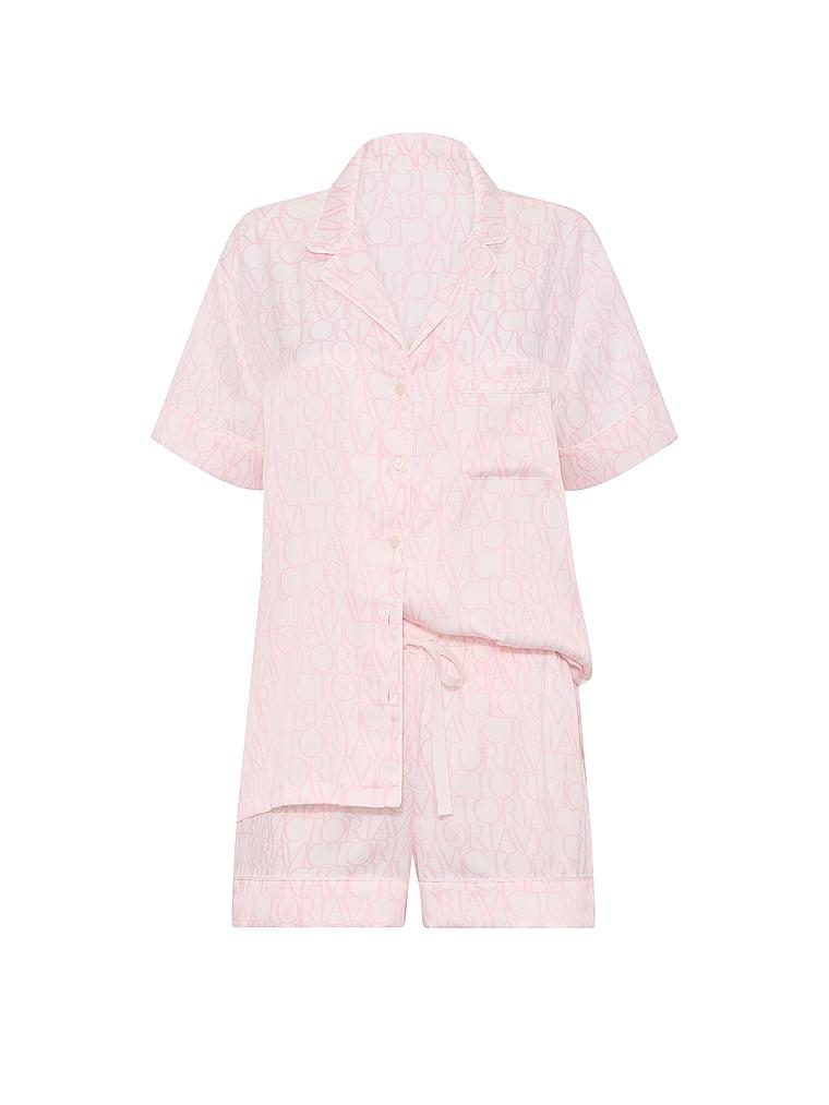 Signature Satin Short Pajama Set Product Image