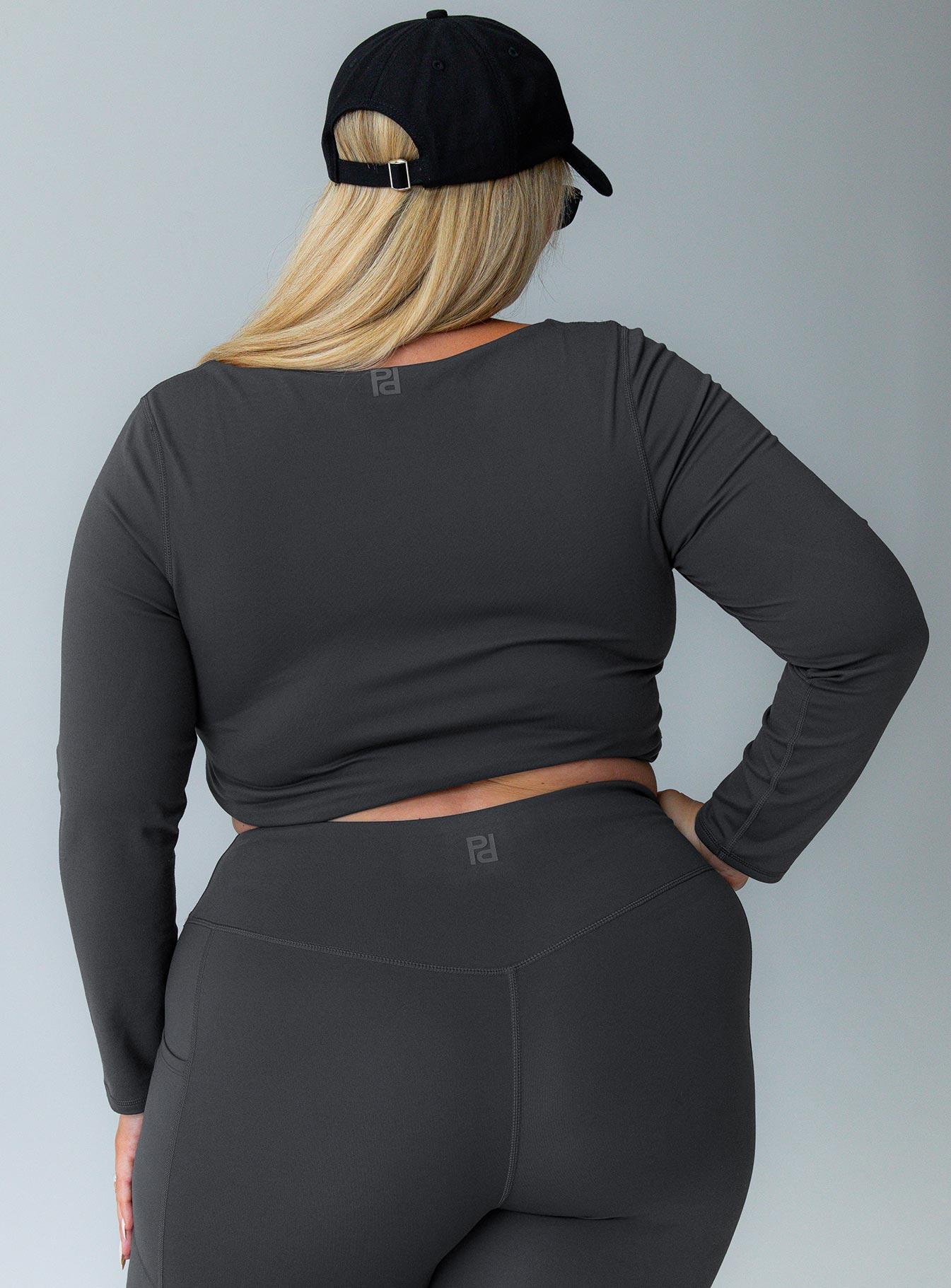 Thriving Activewear Top Grey Curve Product Image