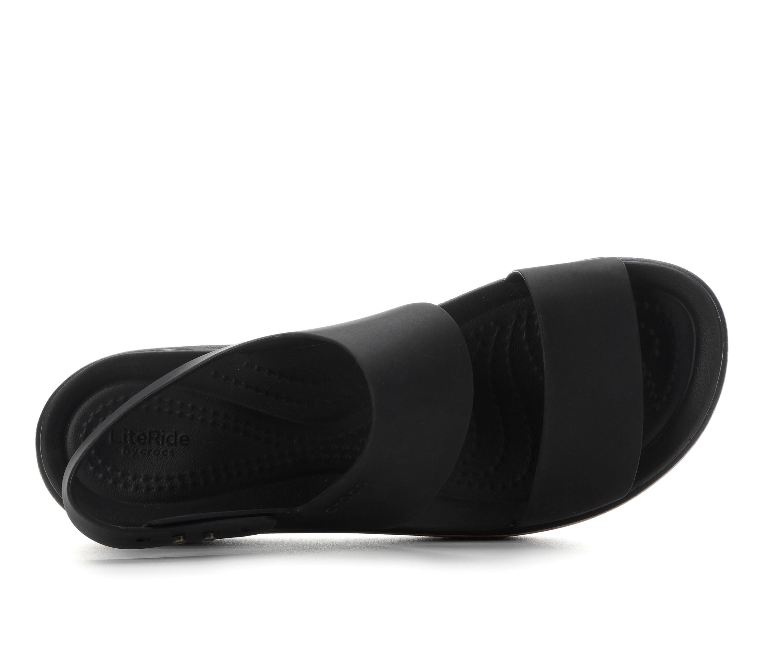 Women's Crocs Brooklyn Cork Low Wedge Sandals Product Image