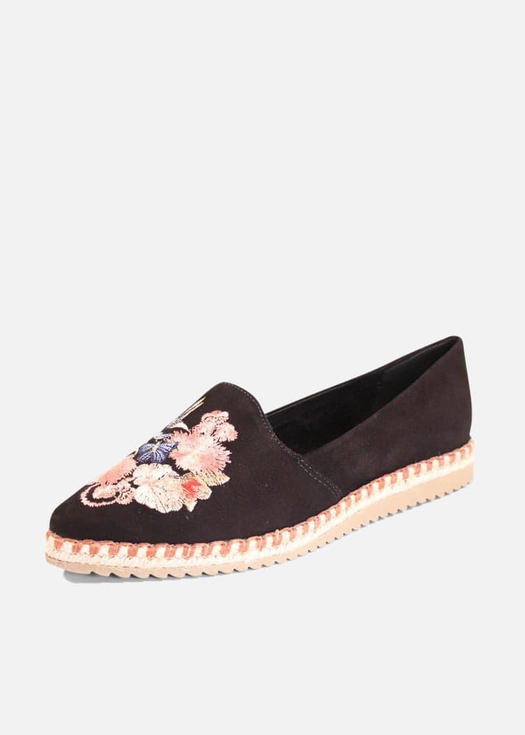 Sutton Suede Embroidered Espadrille Product Image