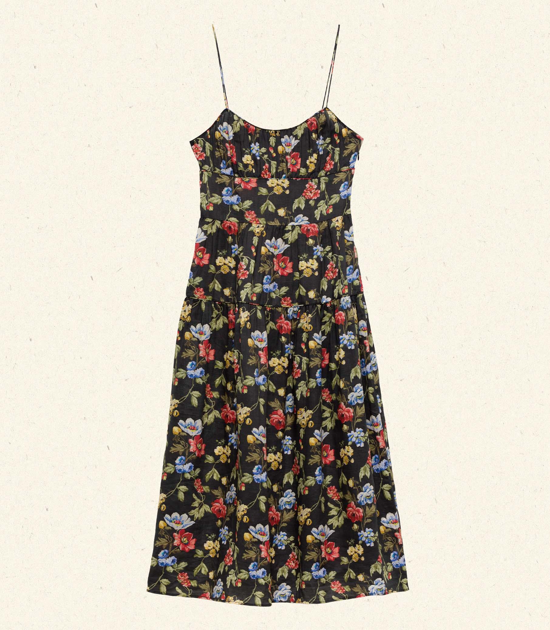 BENOIT DRESS -- NOIR WILD ROSE Product Image