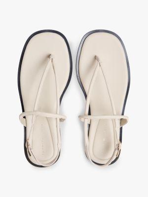 Metallic Accent Leather Sandal Product Image