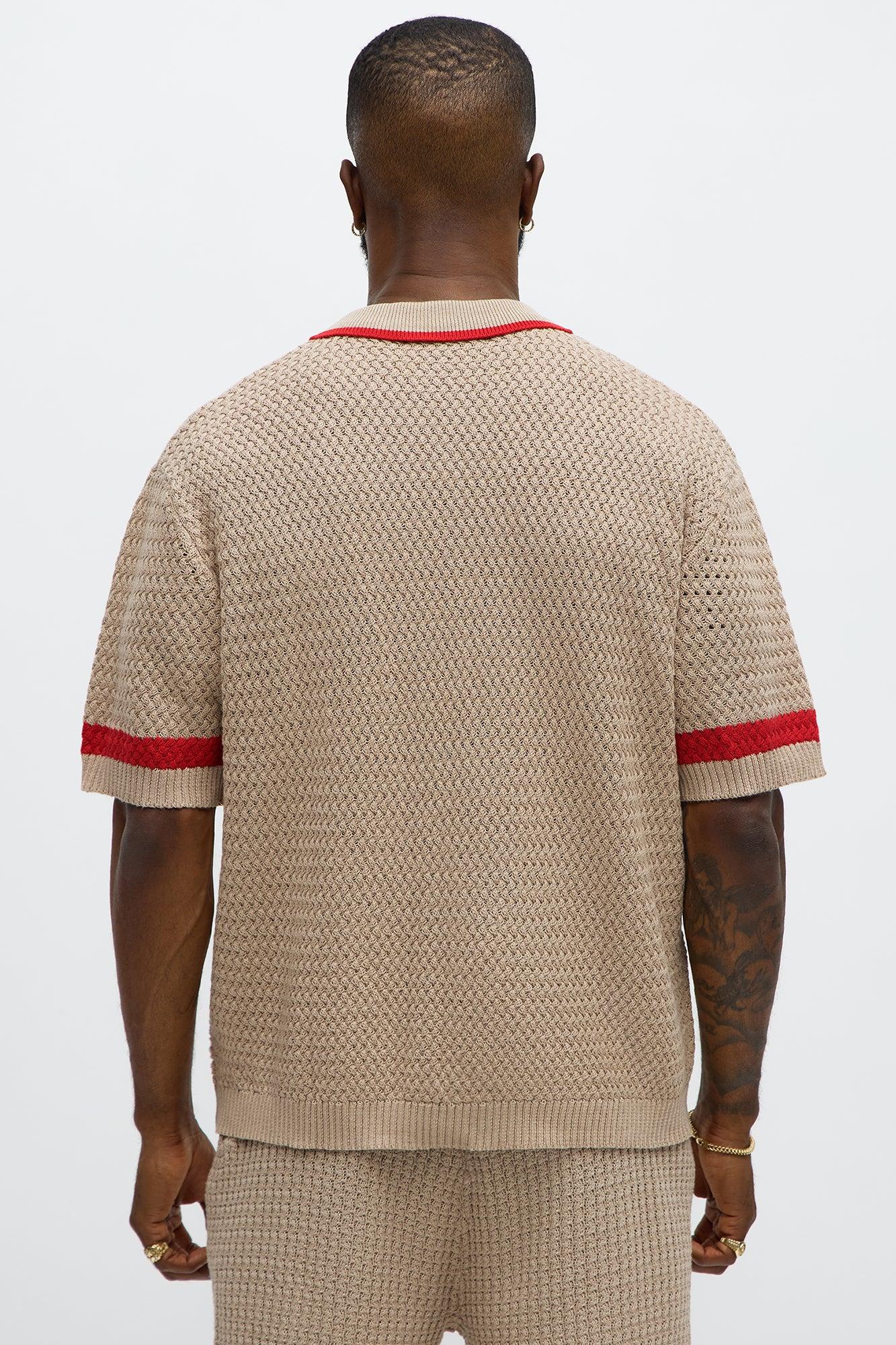 Relaxed Fit Margarita Button Up Shirt - Tan/Multi Male Product Image