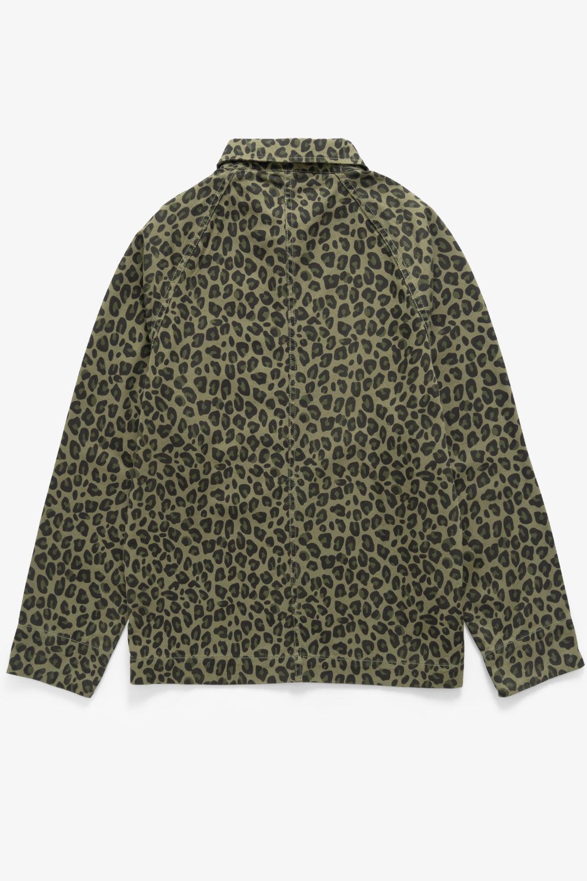 Service Works - Patterned Front Of House Jacket - Green Leopard Product Image