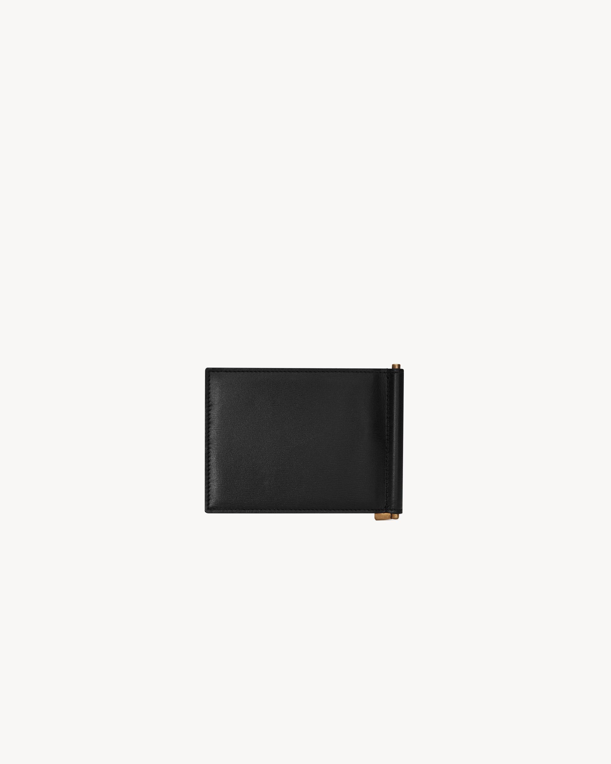 TINY CASSANDRE Bill clip wallet in shiny leather Product Image