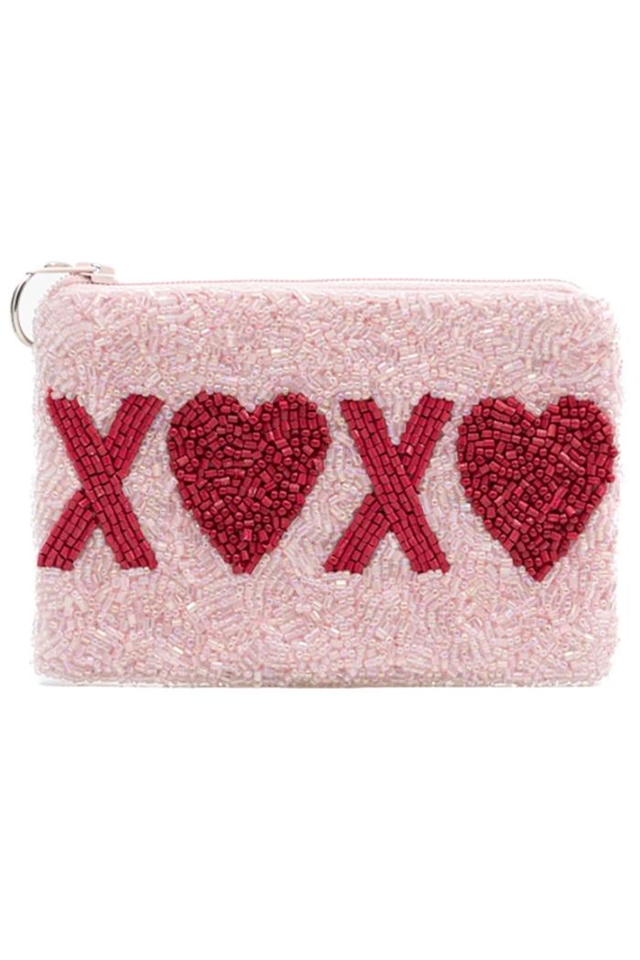 XOXO Beaded Coin Purse Product Image