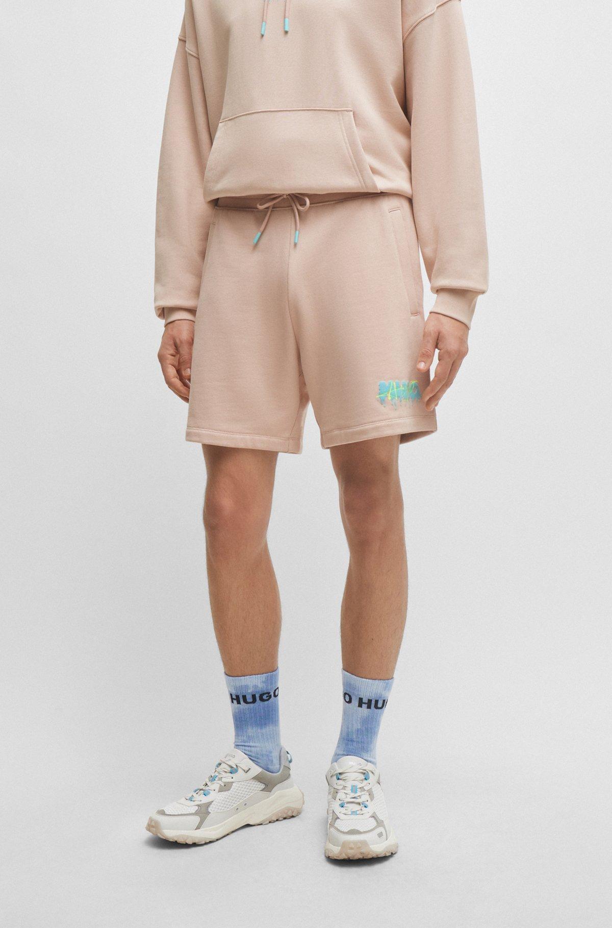 Cotton-terry shorts with new-season logo Product Image