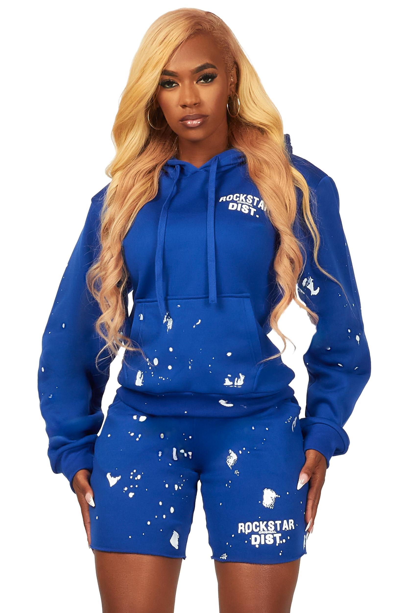 Just Between Us Royal Blue Short Set Female Product Image