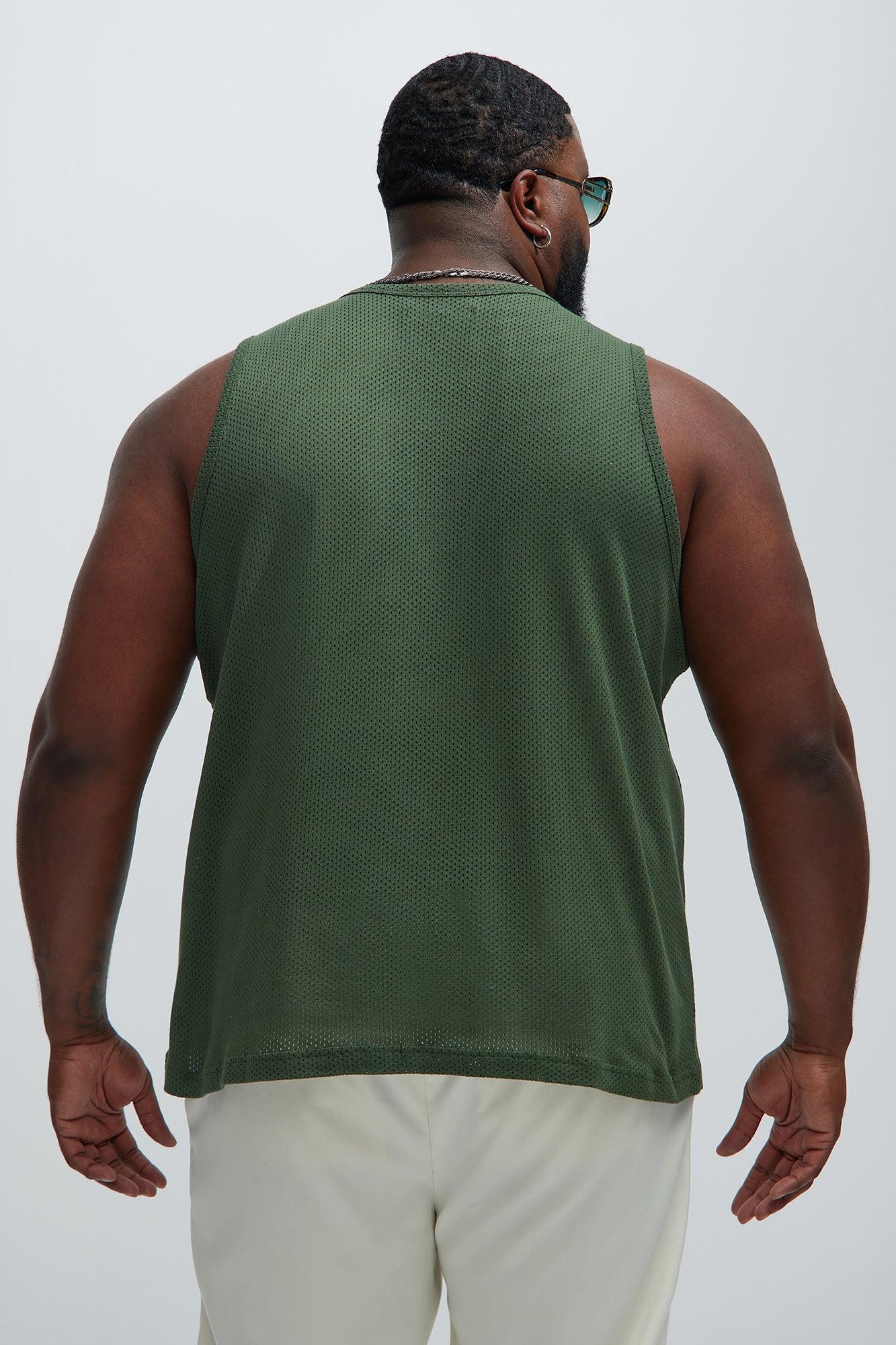 Randall Textured Tank - Green Product Image