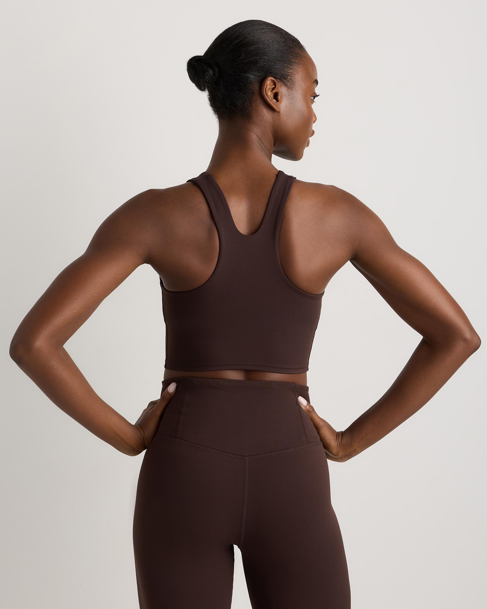 Quince | Women's Ultra-Form High-Neck Cropped Tank Top Nylon/Spandex Product Image