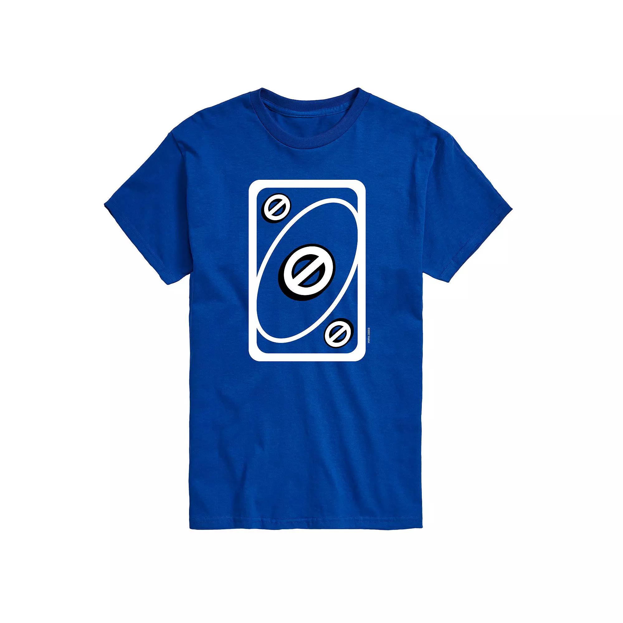 Men's Mattel UNO Blue Skip Card Tee,  Product Image