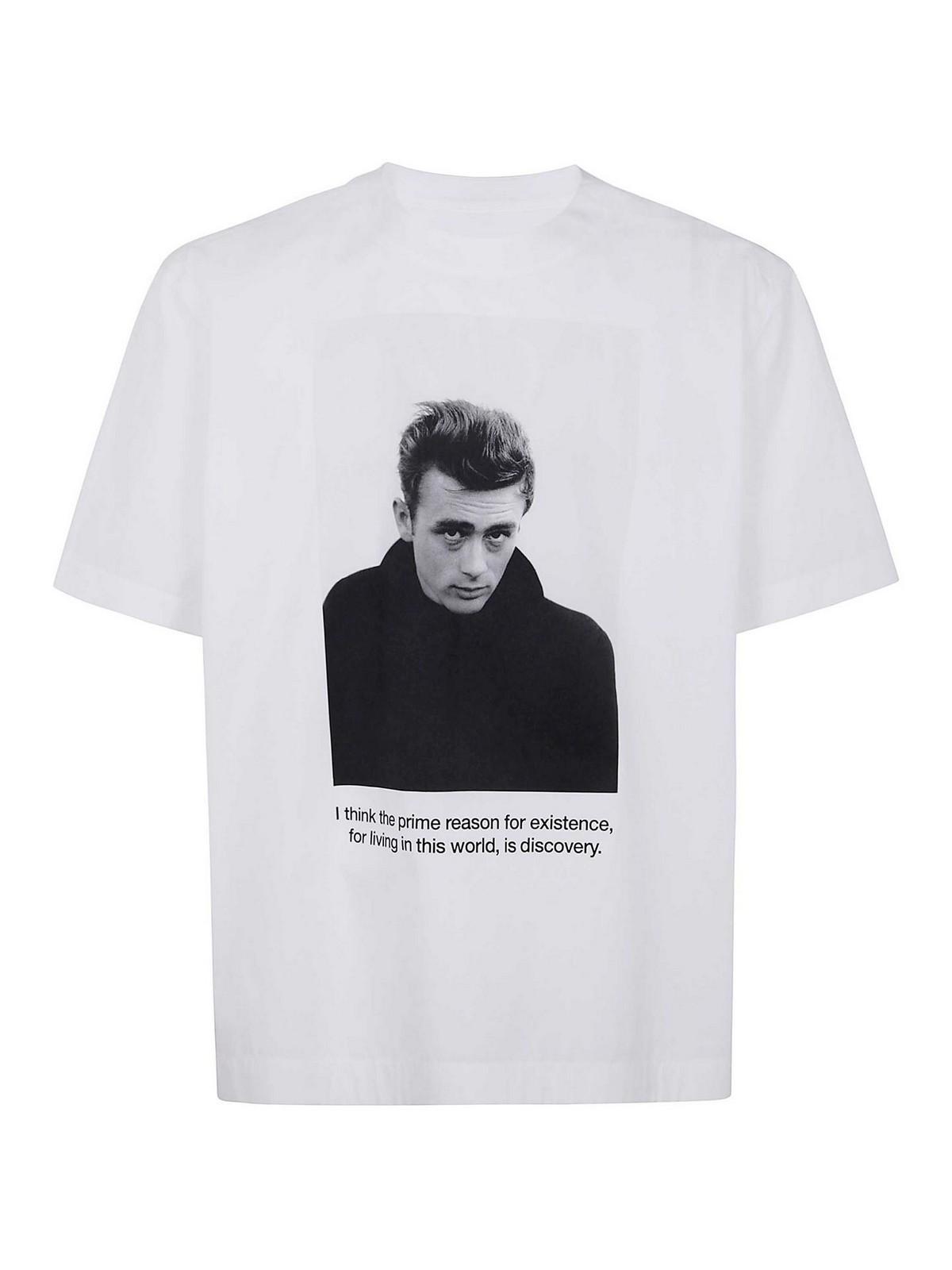 SACAI James Dean Cotton Popelin T-shirt Clothing In White Product Image