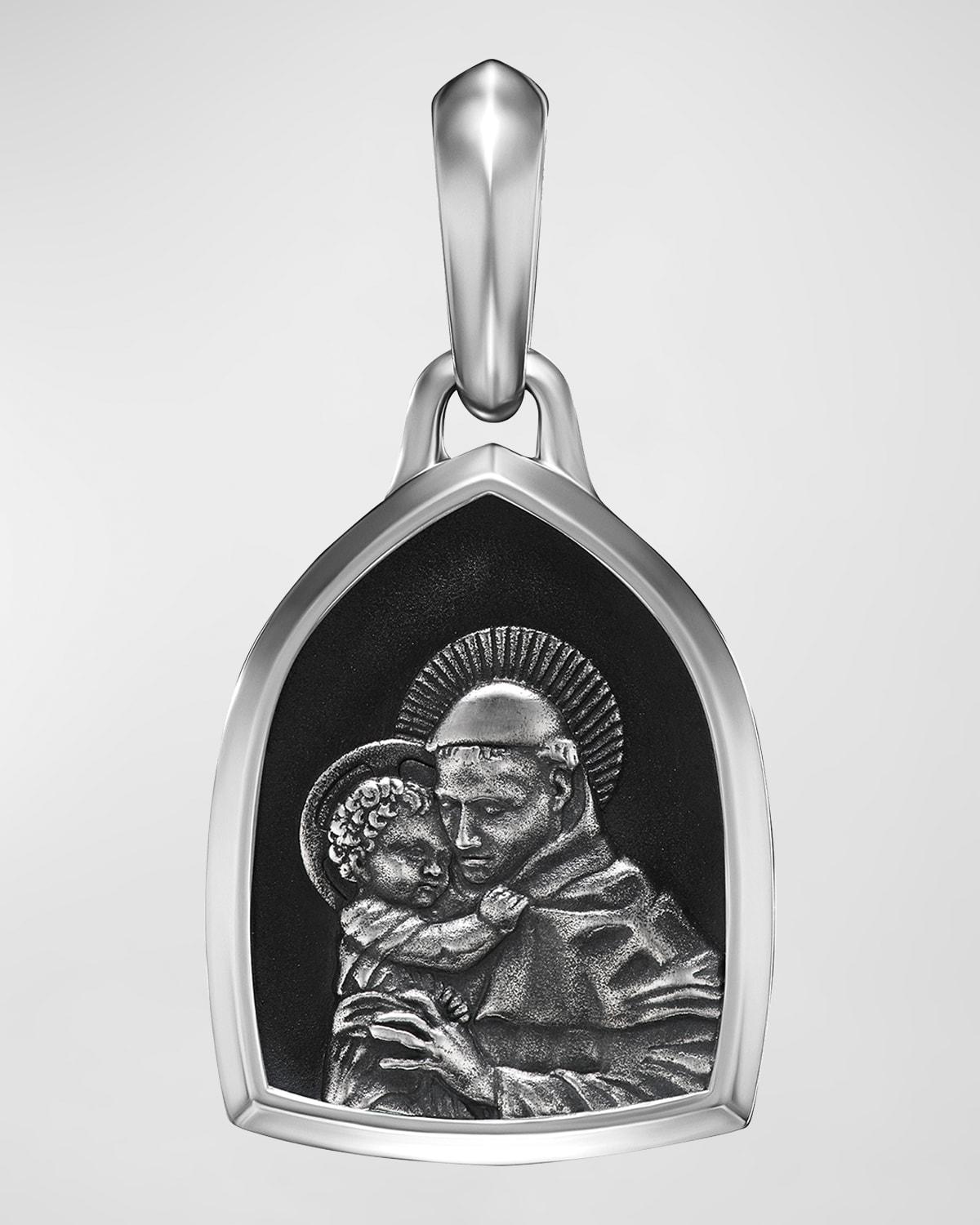 Mens St. Anthony Amulet Sterling Silver Product Image
