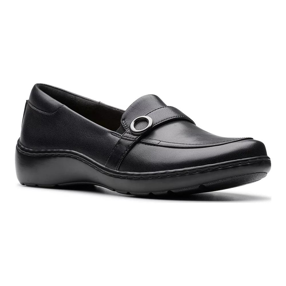 Clarks® Cora Charm Women's Leather Slip-On Shoes,  Product Image