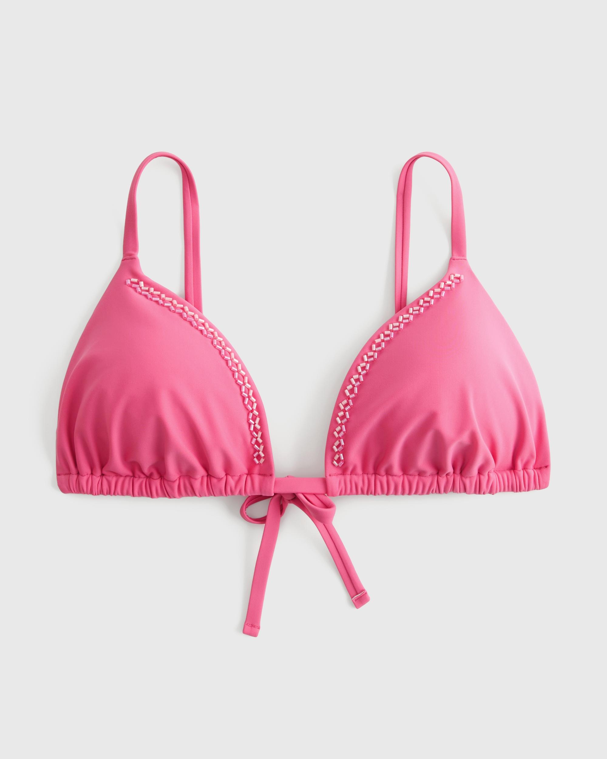 Embellished Triangle Bikini Top Product Image