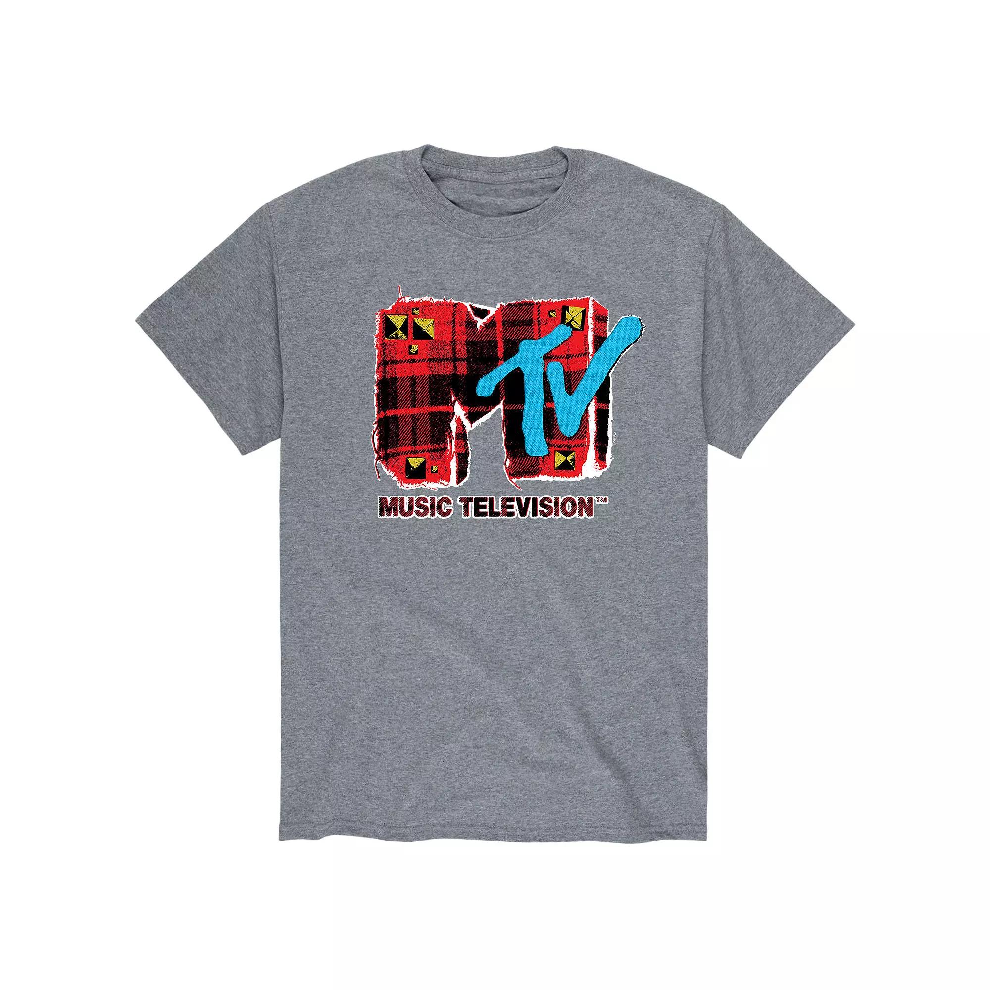 Men's MTV Grunge Plaid Tee,  Product Image