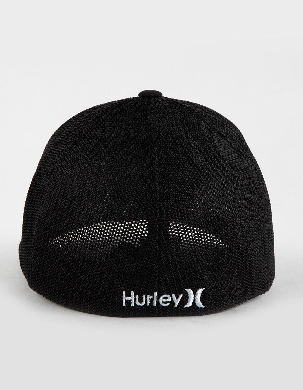 HURLEY Laguna Icon Flexfit Trucker Hat - BLACK Product Image