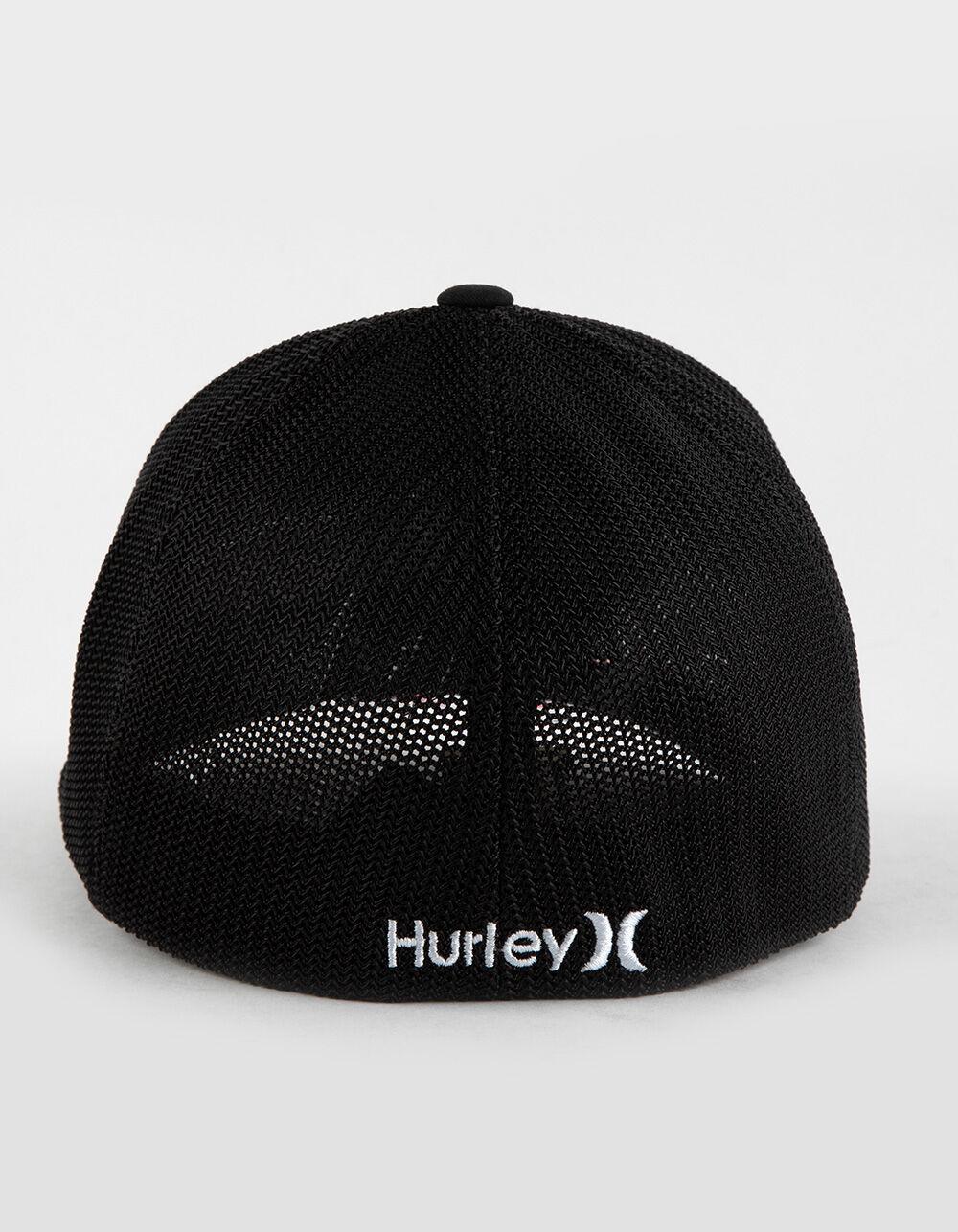 HURLEY Laguna Icon Flexfit Trucker Hat - BLACK Product Image
