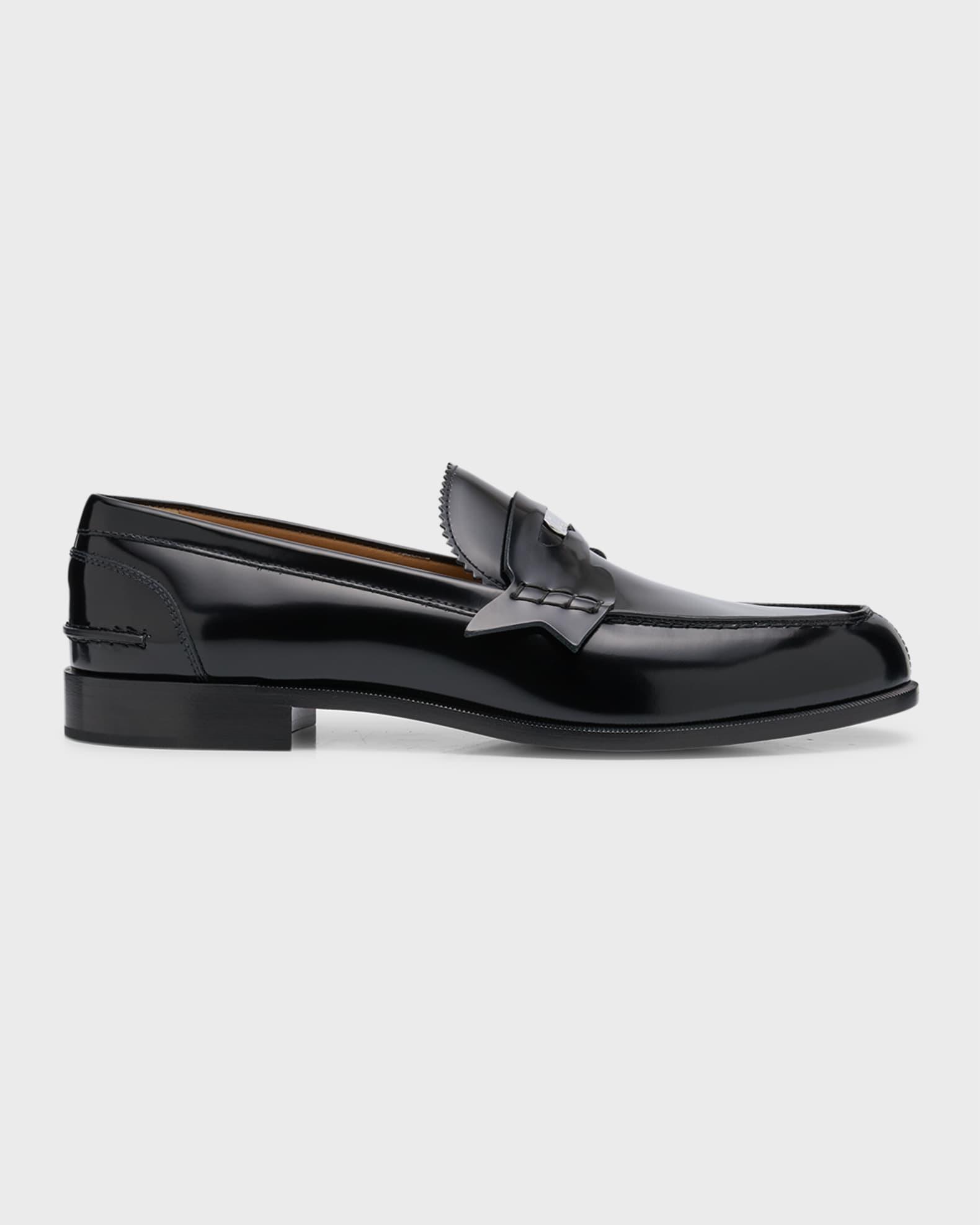 Mens Penny Leather Loafers Product Image