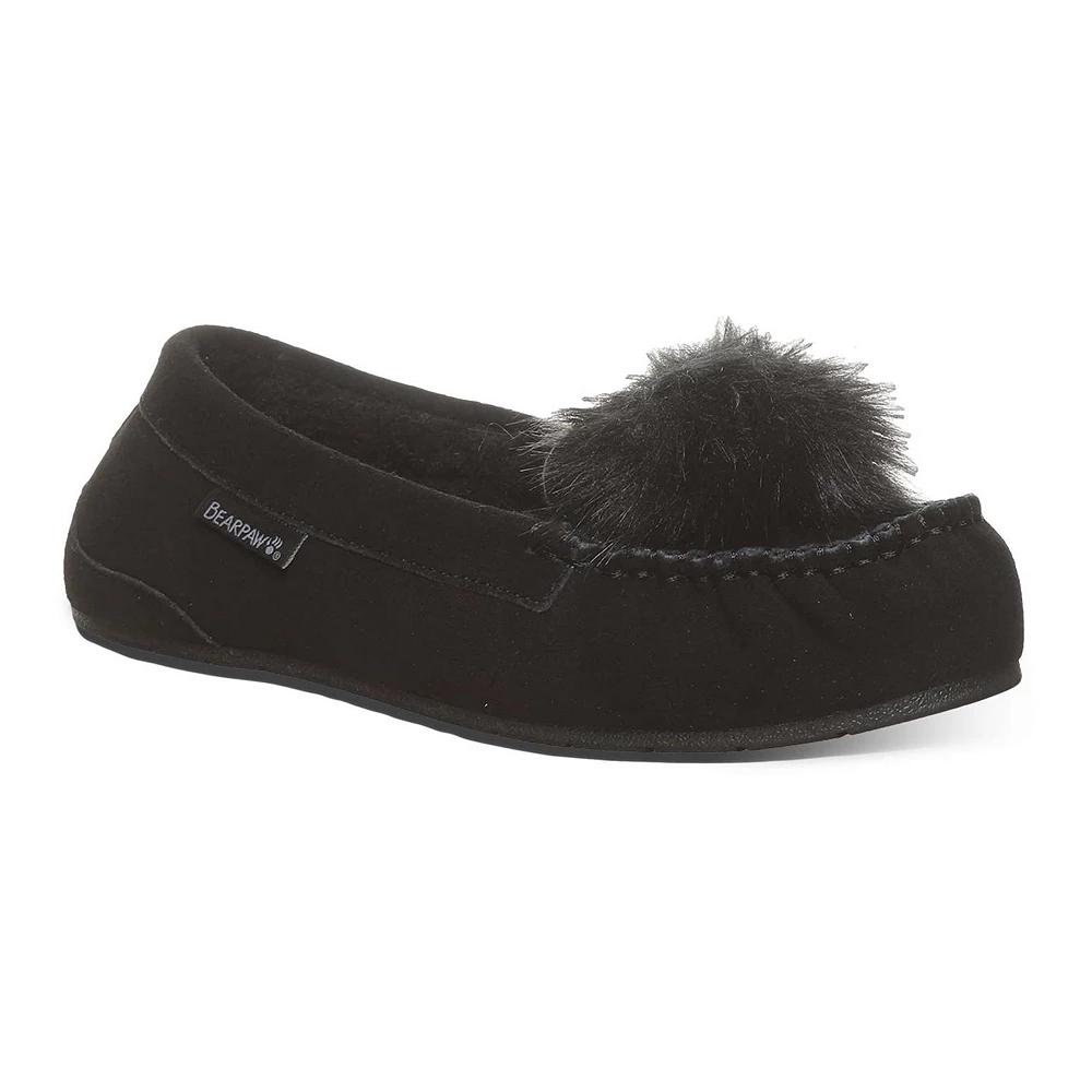 Bearpaw Erika Women's Suede Moccasin Slippers, Size: 9, Black Ii Product Image