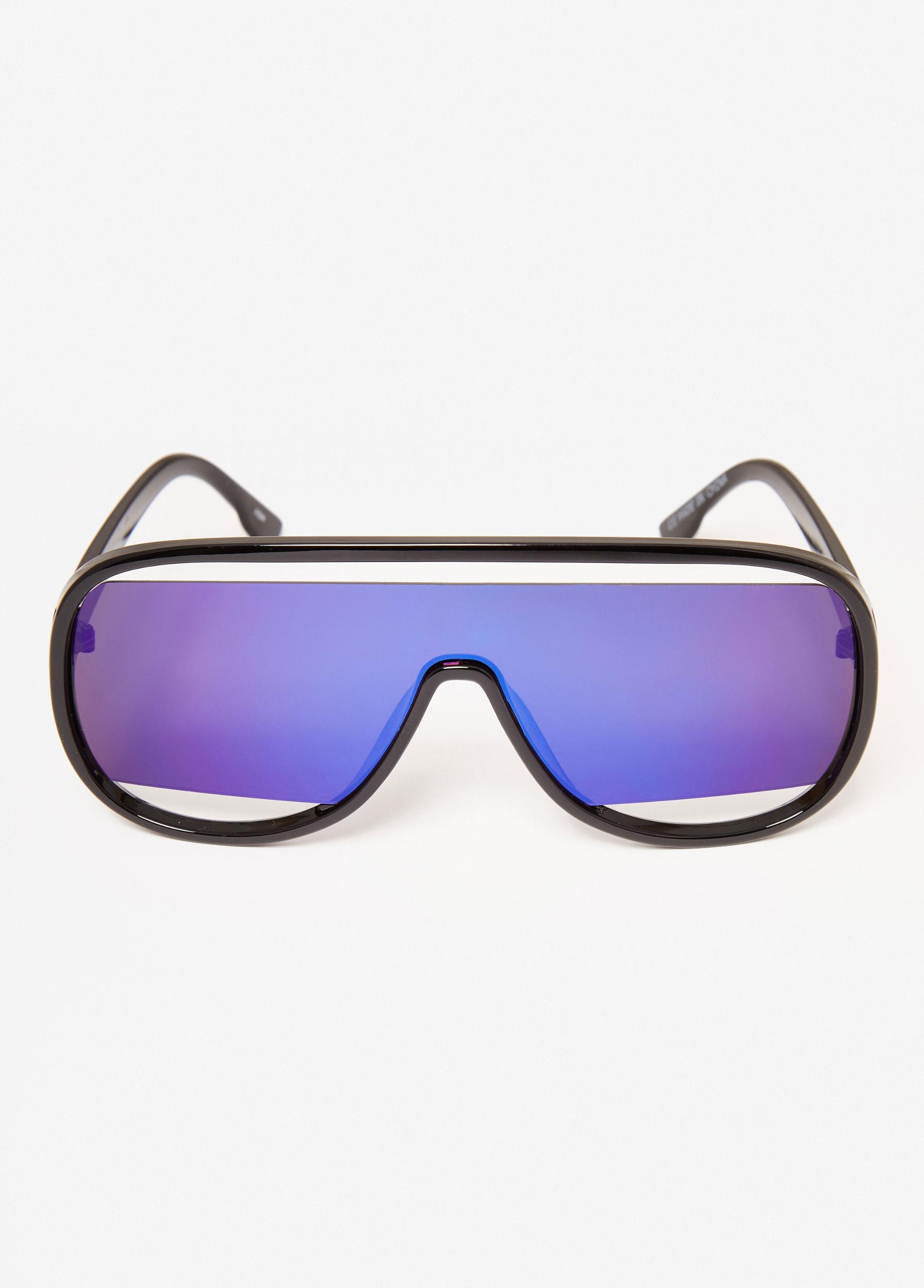 Cutout Gradient Shield Sunglasses Product Image