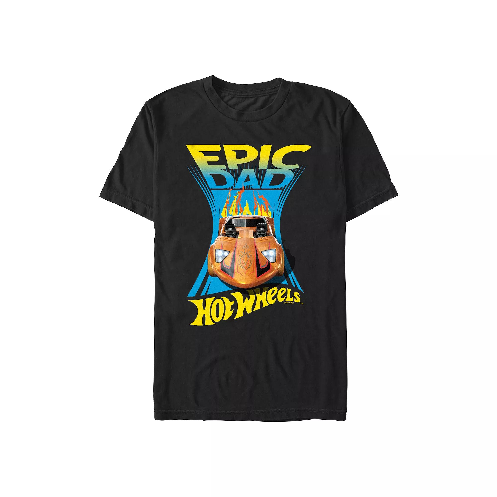 Men's Hot Wheels Epic Dad Graphic Tee, Size: XL, Black Product Image