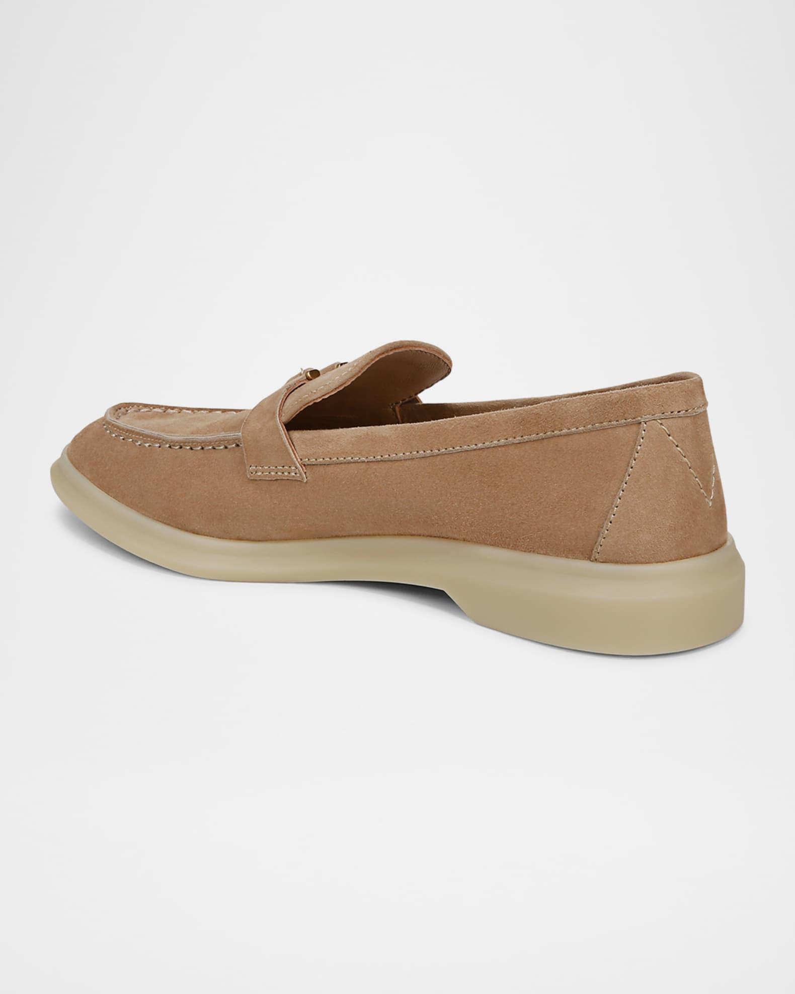 Ailey Suede Medallion Slip-On Loafers Product Image