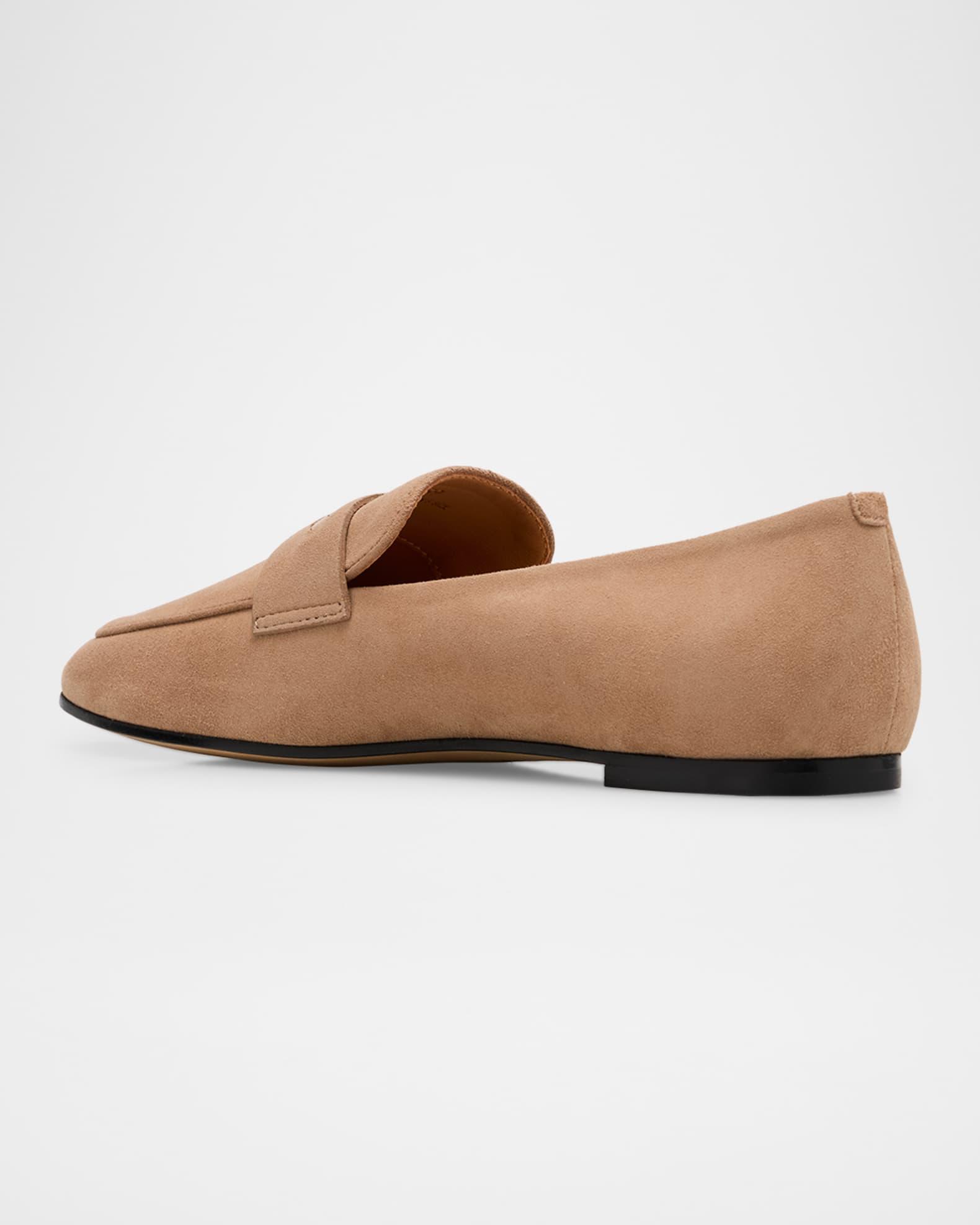 Suede Bar Detail Loafers Product Image