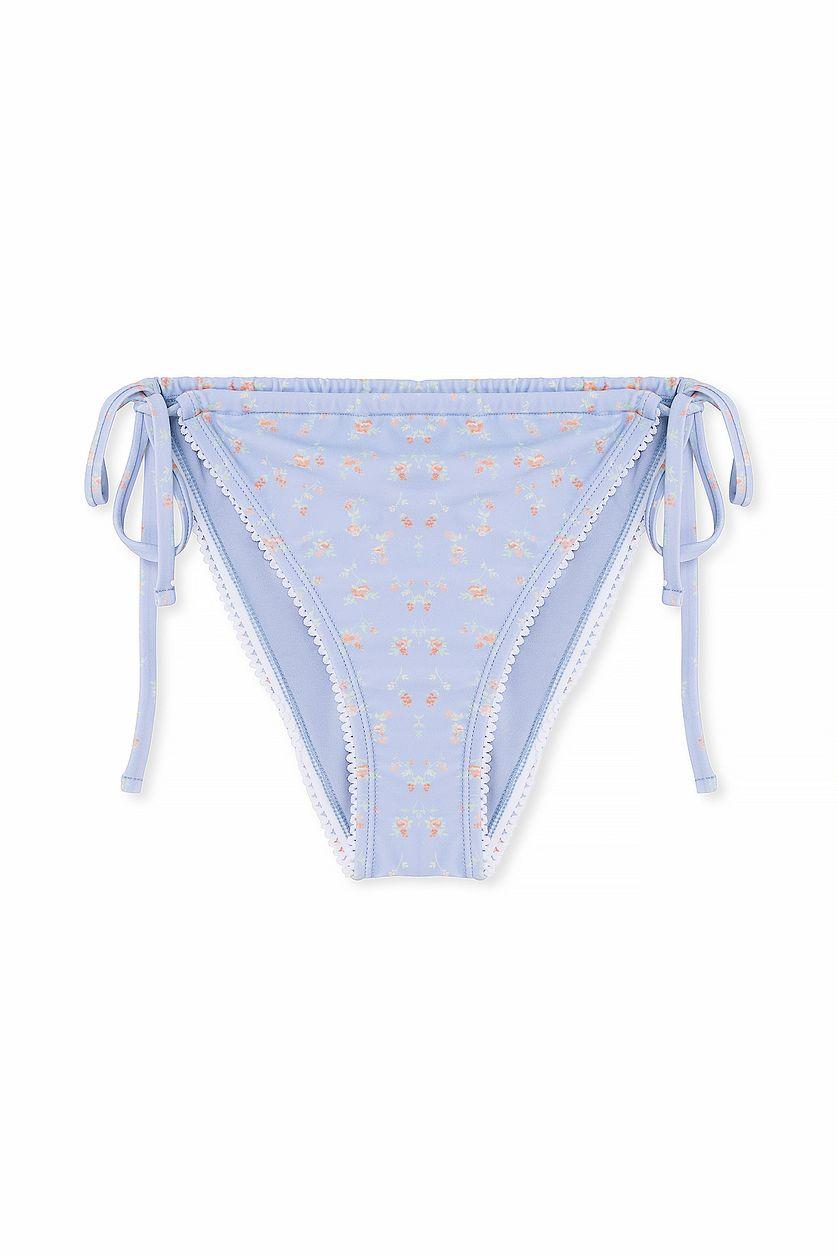 Lace Edge Tie High Cut Bikini Panty Product Image
