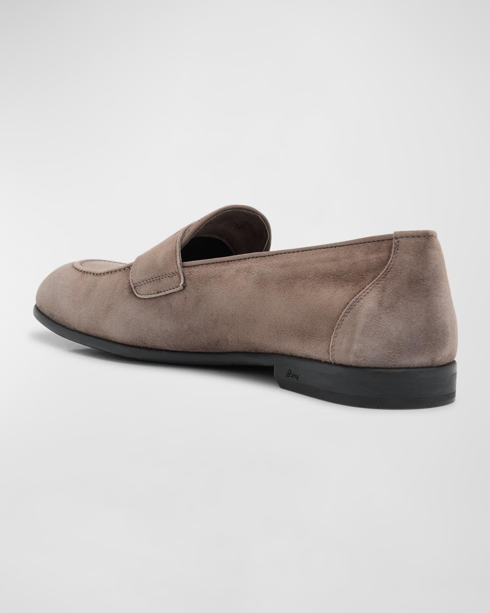 Men's V-Logo Leather Drivers Product Image