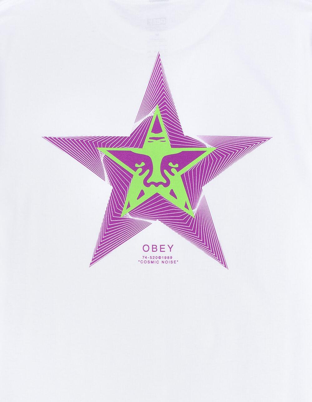 OBEY Cosmic Noise Mens Tee - WHITE Product Image