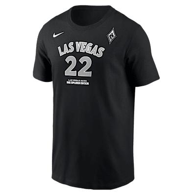 Aja Wilson Las Vegas Aces Nike Mens WNBA T-Shirt | M11332LVAW-BLK Product Image