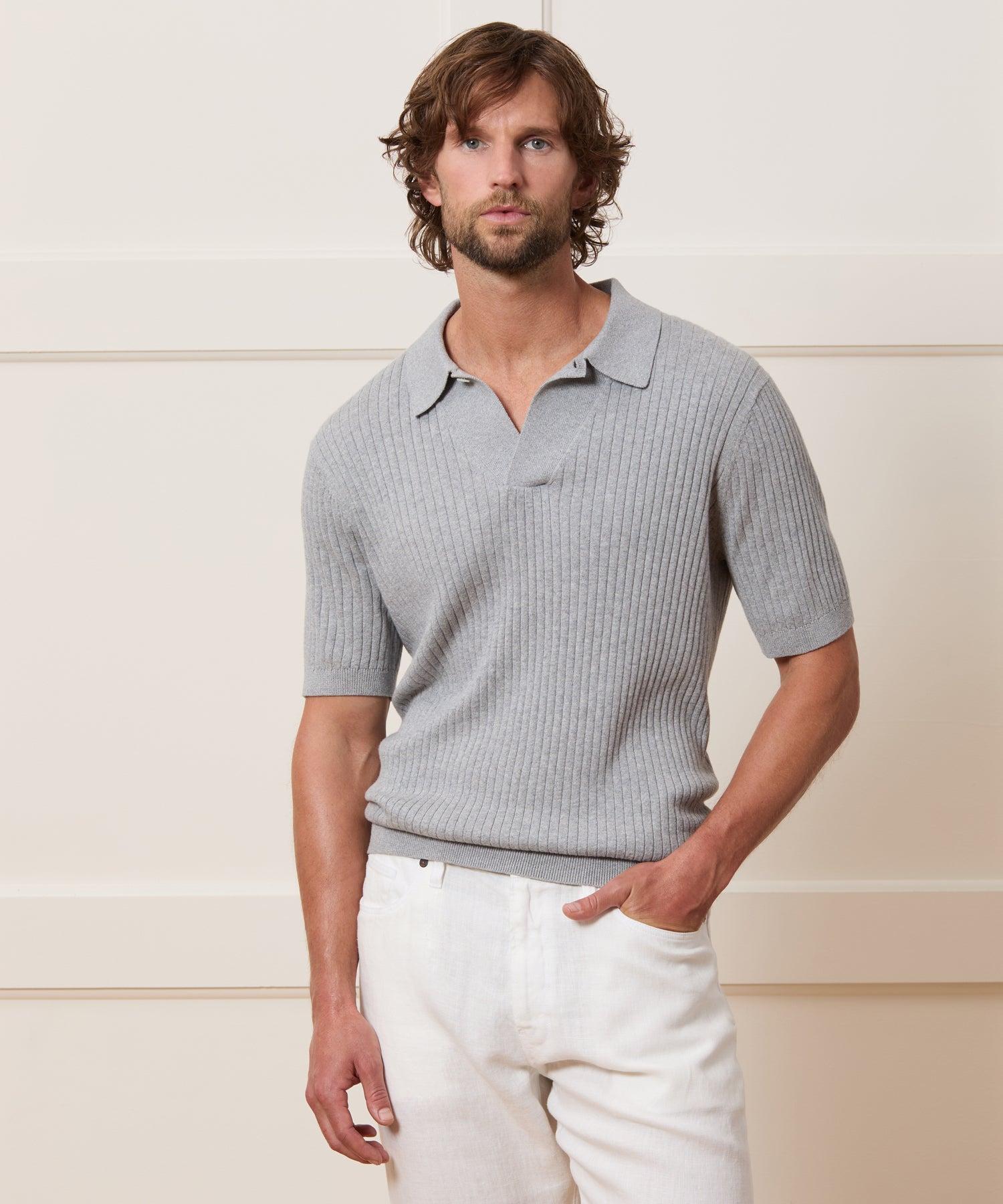 Cotton-Cashmere Sweater Polo Product Image