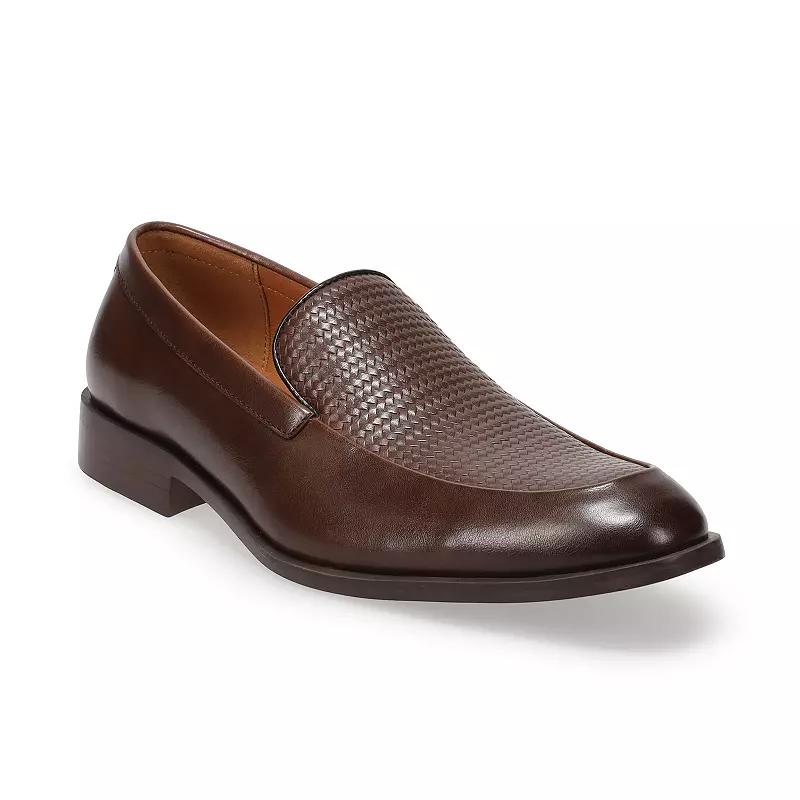 Men's Apt. 9® Memory Foam Woven Slip-On Dress Shoes, Size: 10.5, Brown Product Image