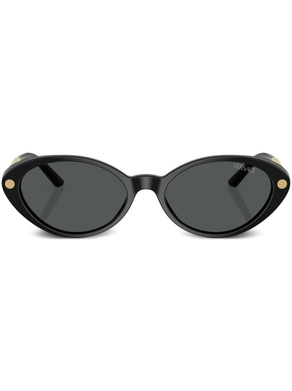 Greca-detail cat eye-frame sunglasses Product Image