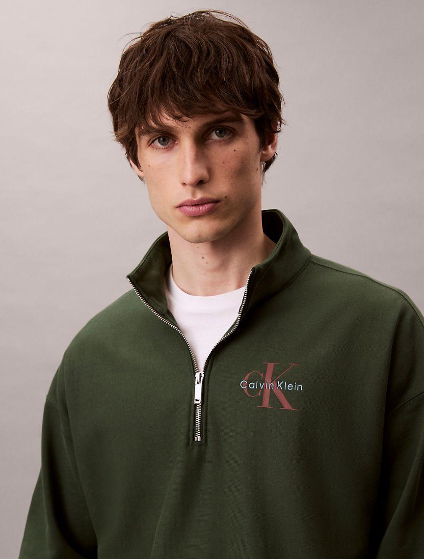 Premium Terry Relaxed Quarter Zip Sweatshirt Product Image