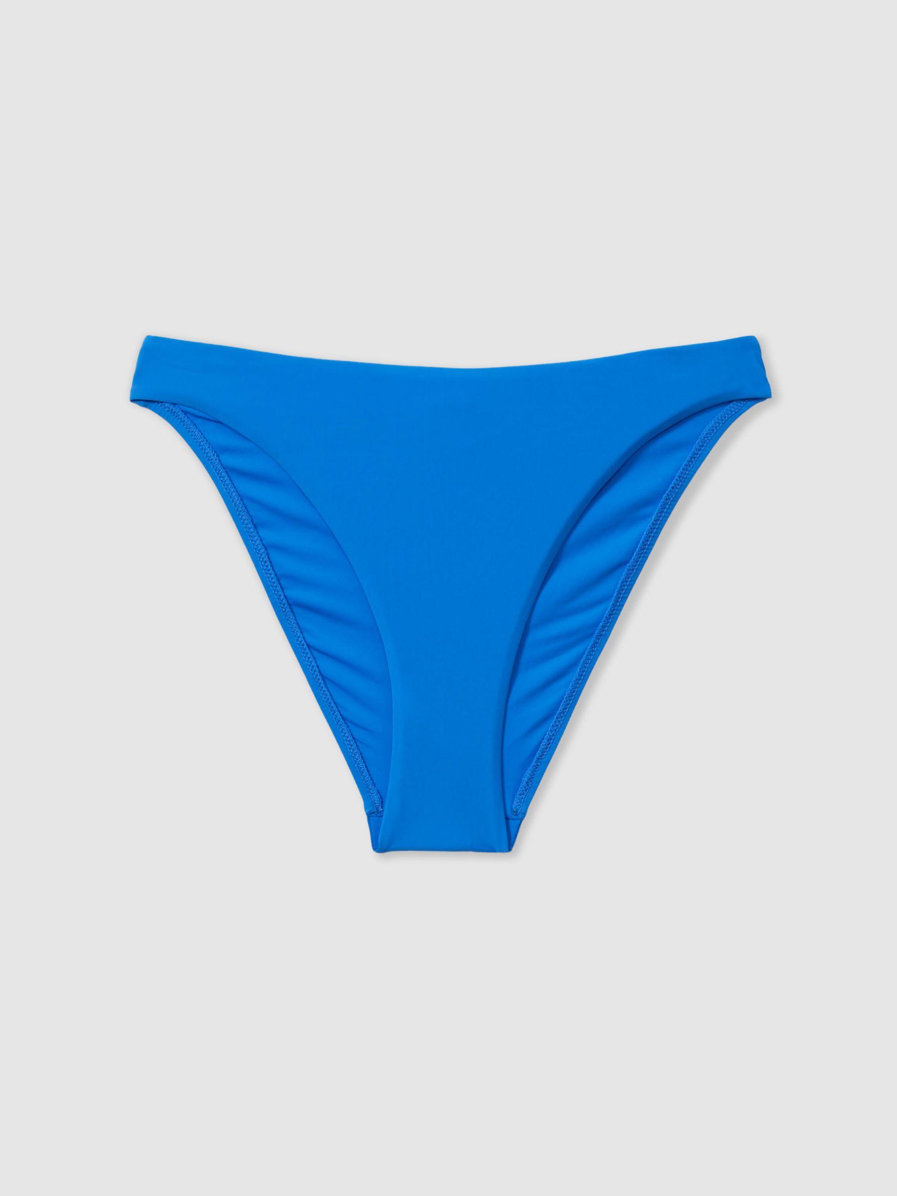 Mid-Rise Bikini Briefs in Blue Product Image