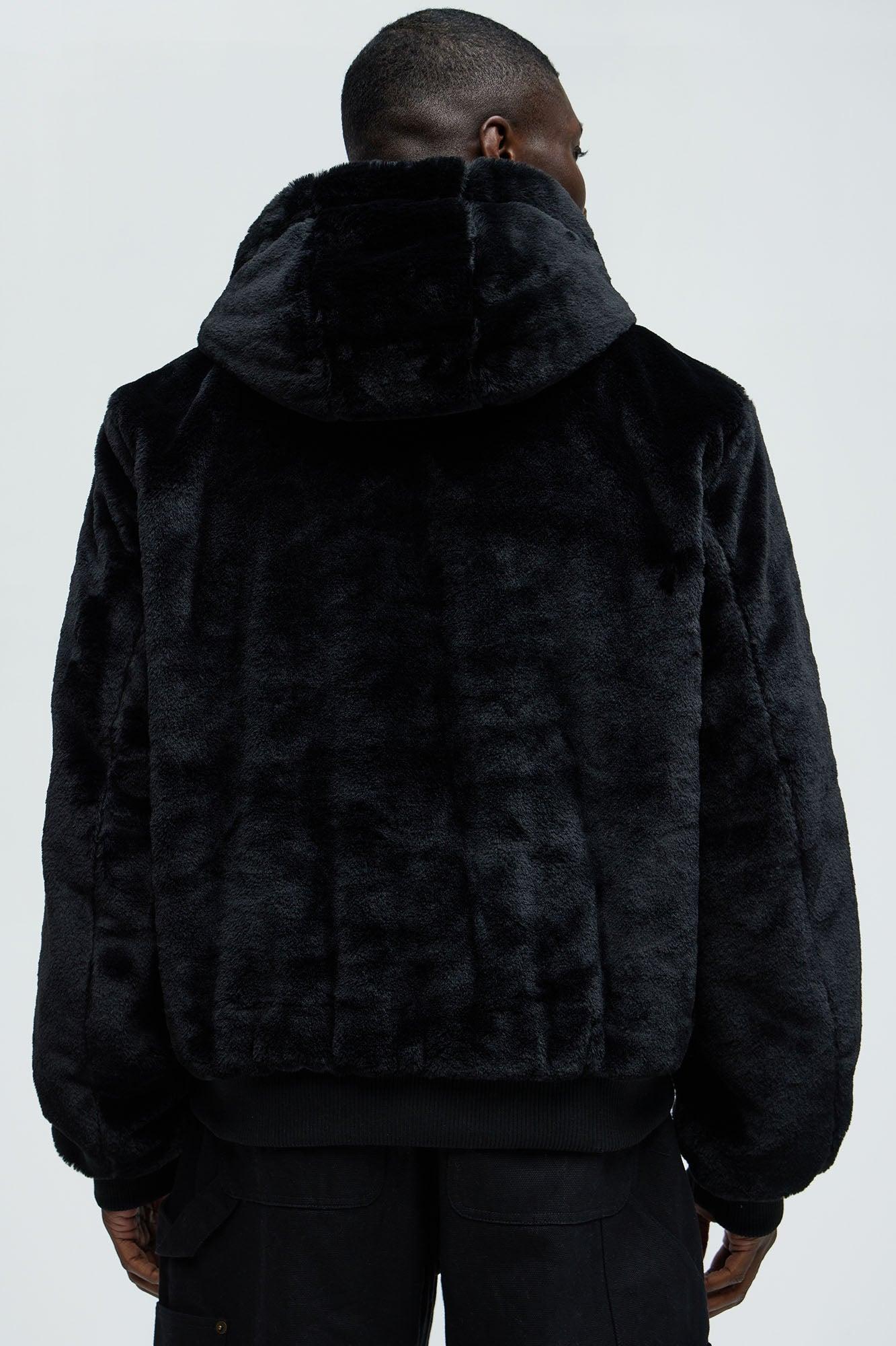 Night Out Reversible Bomber Jacket - Black Product Image