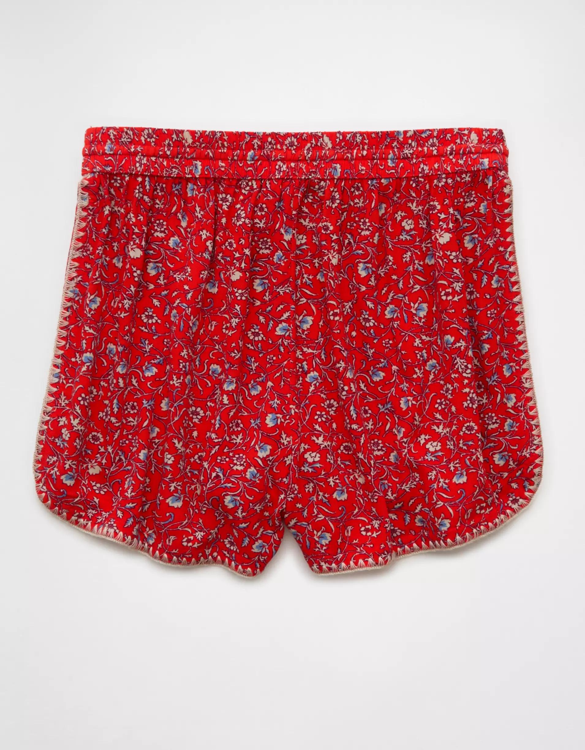 AE High-Waisted Floral Dolphin Hem Short Product Image